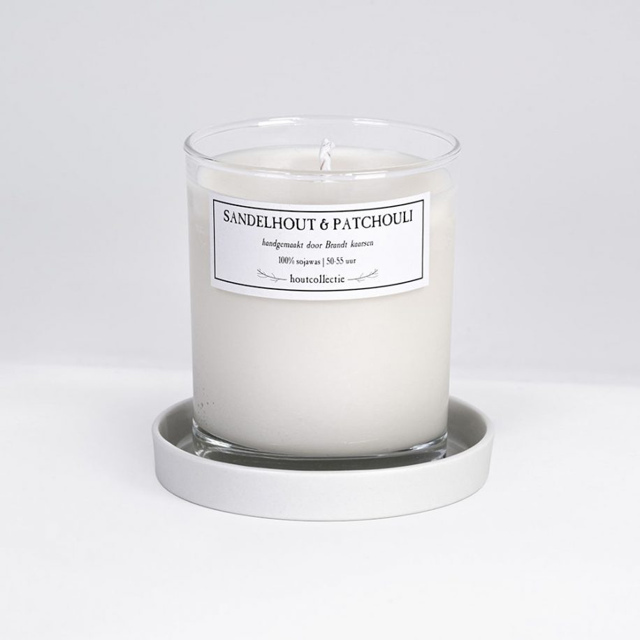 Candle coaster Brandt candles Handmade soy candles